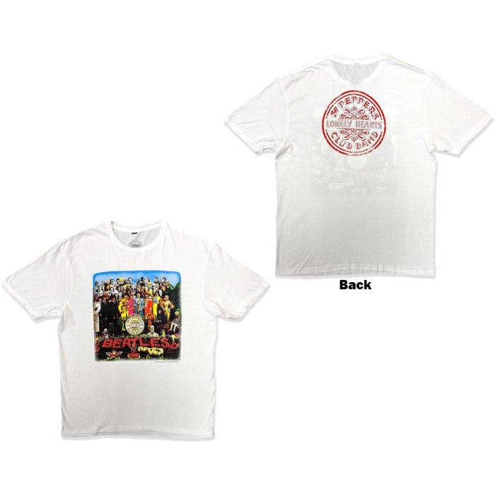 T-shirt The Beatles Vintage Sgt Pepper (bela, back print) 83441
