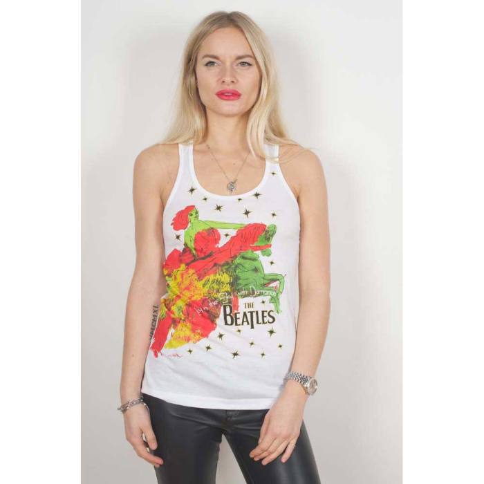The Beatles Ladies Vest T-Shirt: Lucy in the sky with diamonds 83501