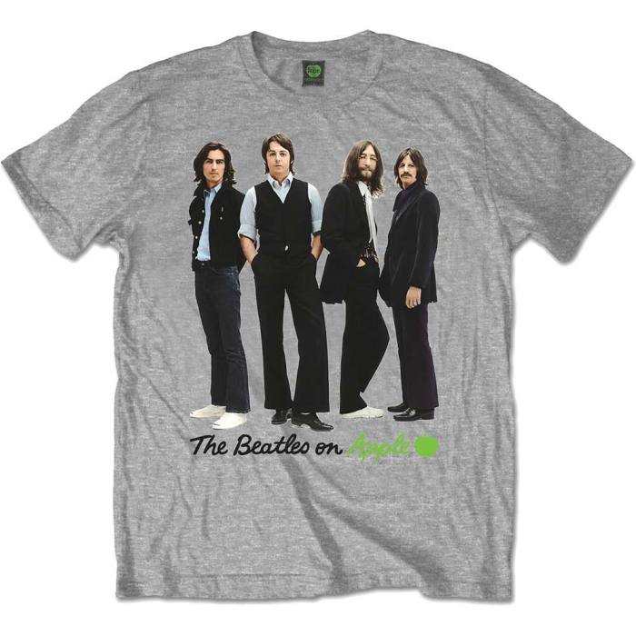 The Beatles Unisex T-shirt: Iconic Colour (Siva) 83634