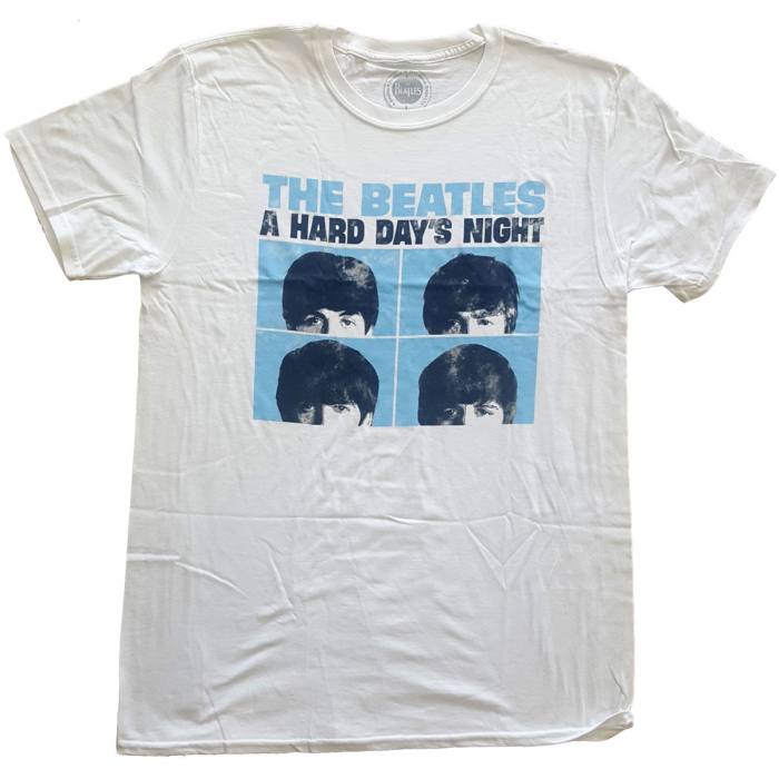 The Beatles Unisex T-Shirt Hard Days Night Pastel (White) 83693