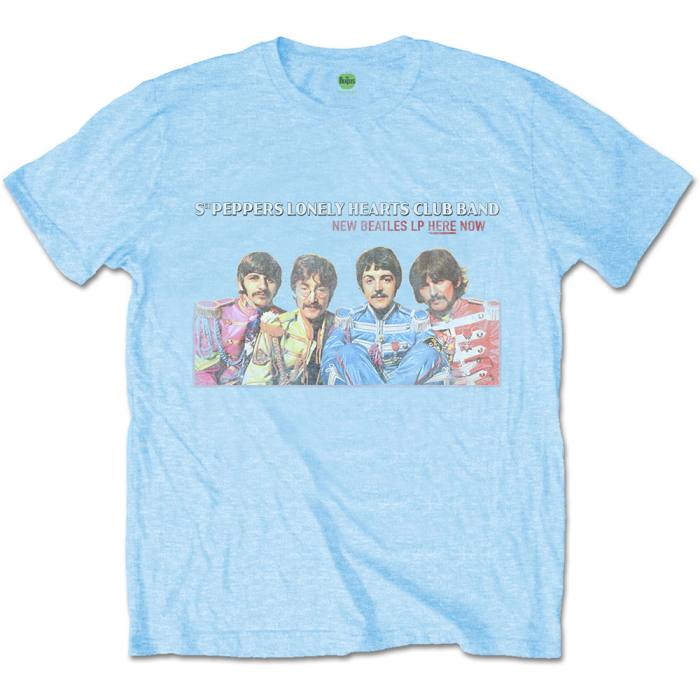 T-shirt The Beatles – LP Here Now (svetlo moder) 83833