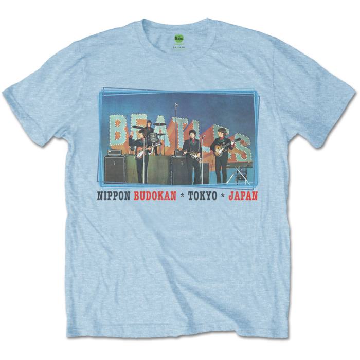 The Beatles Unisex T-shirt Nippon Budokan svetlo modra 83986