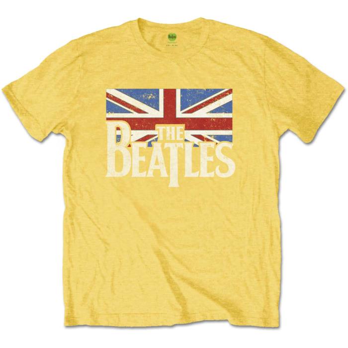 The Beatles otroški T-shirt Logo Vintage Flag (rumen) 84098