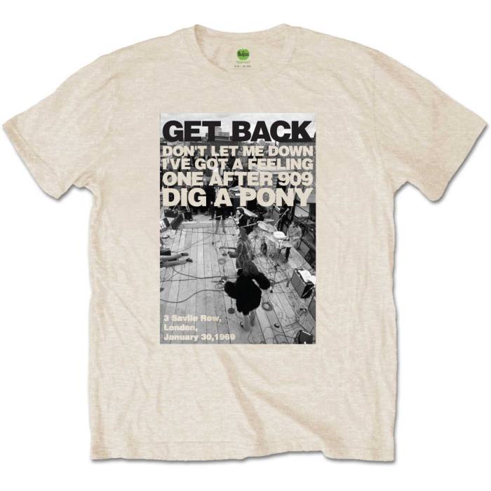 The Beatles T-shirt Rooftop Shot (Natural) 84215