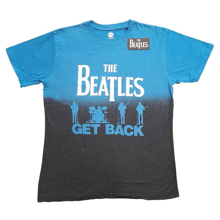 The Beatles Unisex T-Shirt: Get Back (Blue) (Wash Collection) 84221