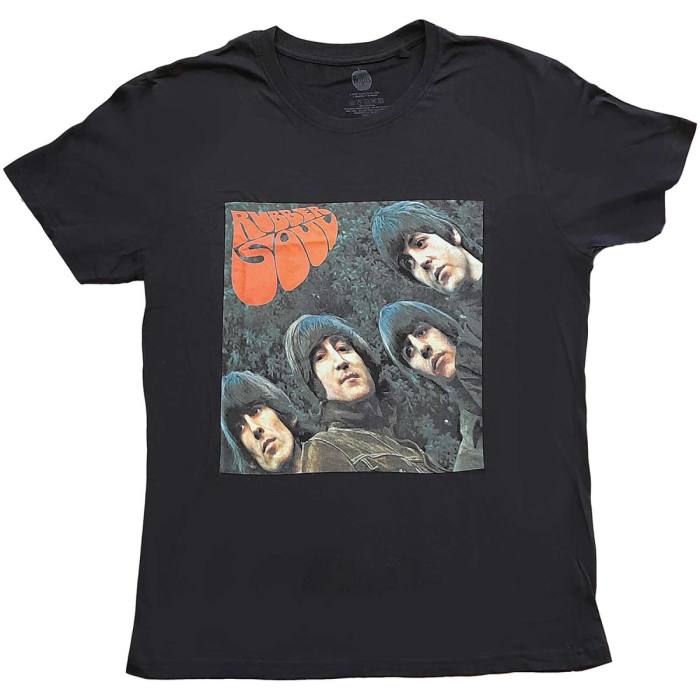 The Beatles Girlie Shirt: Rubber Soul Album Cover (Črna) 84332