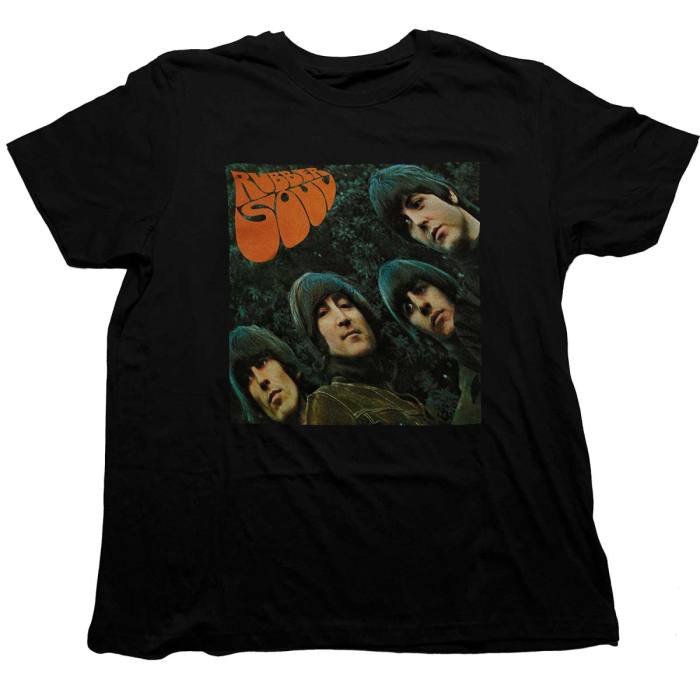 The Beatles T-shirt Rubber Soul Album Cover (Black) 84340