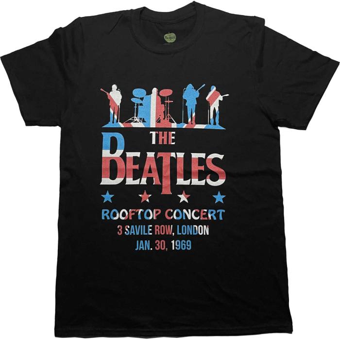 Drop T Rooftop Flag T-shirt The Beatles 84358