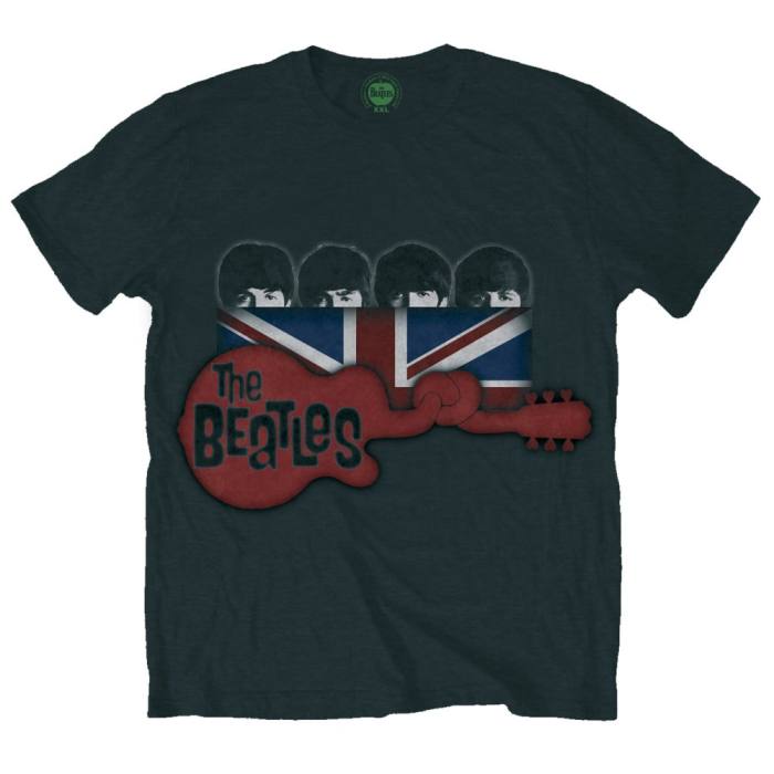 T-shirt Beatles Guitar & Flag 84453