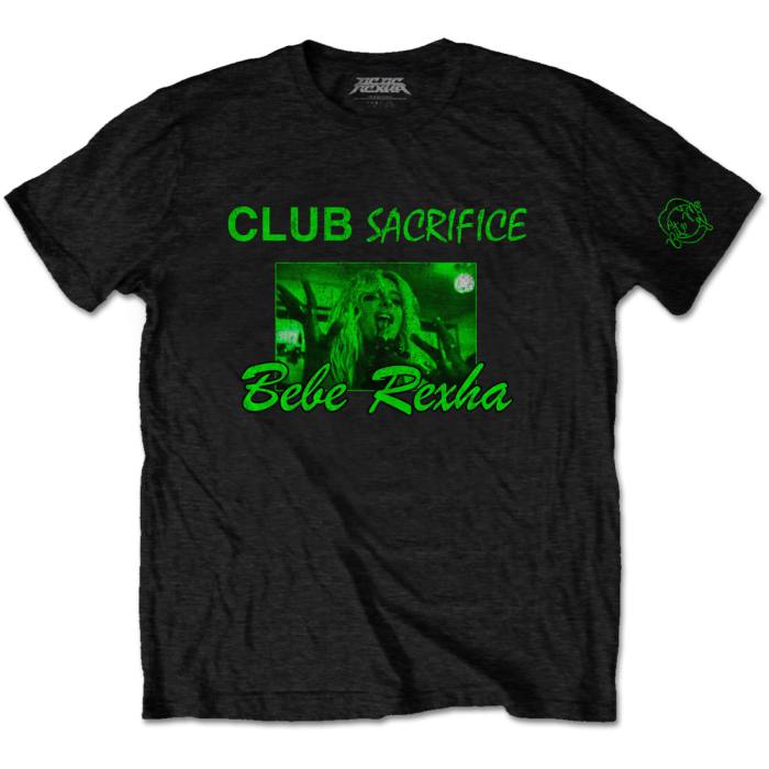 Bebe Rexha T-shirt Club Sacrifice (črna, sleeve print) 84558