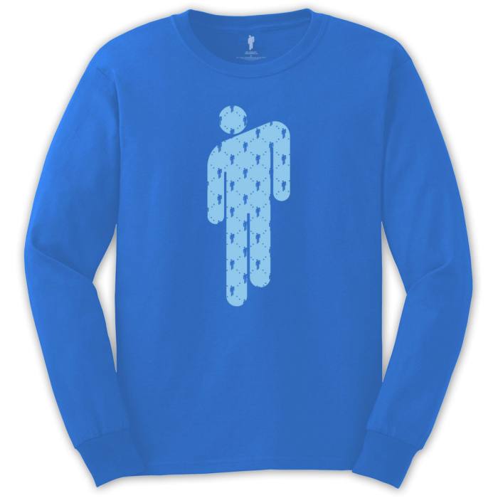 Billie Eilish Unisex Long Sleeve T-shirt: Maninman (modra) 84979