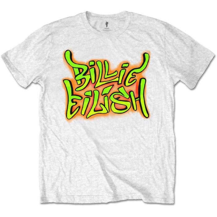 Otroški T-shirt Billie Eilish – Graffiti (bel) 85028