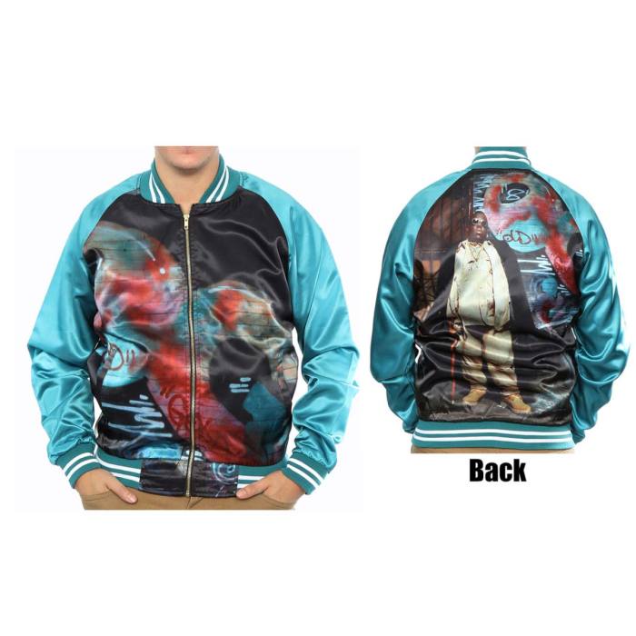 Bomber jakna Biggie Smalls Turquoise 85216