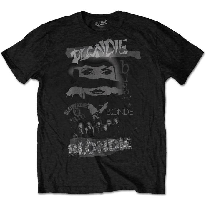 Blondie Unisex T-Shirt: Mash Up (Black) 85371