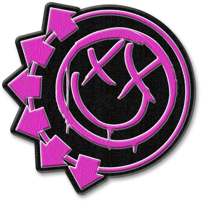 Našitek Blink-182 - Pink Neon Six Arrows Smiley 85430