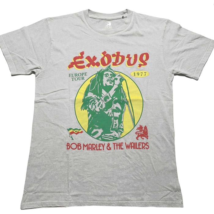 Bob Marley Unisex T-shirt: 1977 Tour (Siva Dip Dye) 85717