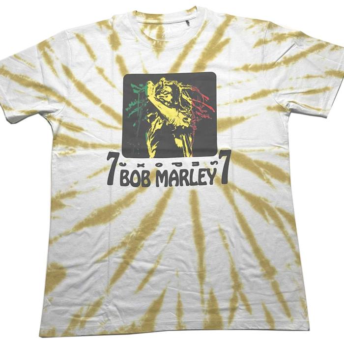 Bob Marley Unisex T-shirt: 77 (Bela Dip Dye) 85723