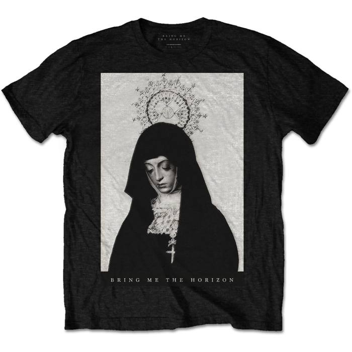 Bring Me The Horizon Unisex T-Shirt: Nun (Black) 86122