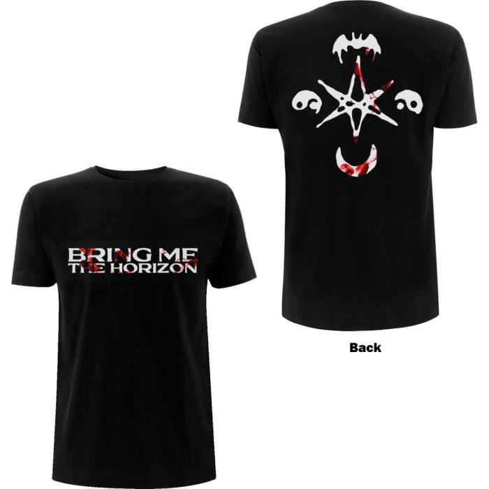 Bring Me The Horizon Unisex T-Shirt: Symbols (Črna) (Zadnji print) 86257
