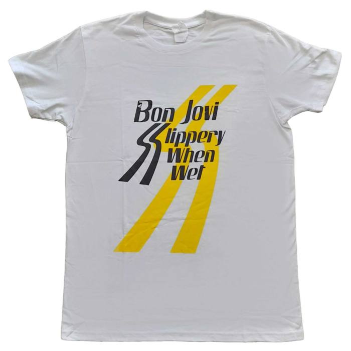Bon Jovi Unisex T-Shirt Slippery When Wet 86326