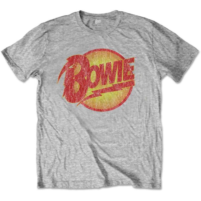 Otroški T-shirt David Bowie – Vintage Diamond Dogs Logo (siv) 86582