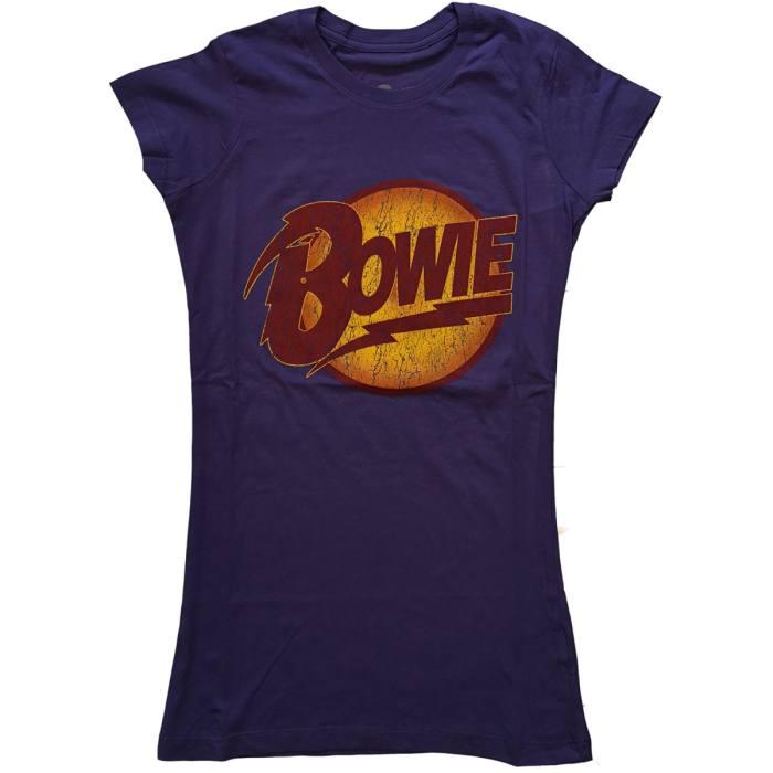 David Bowie Girlie majica Vintage Diamond Dogs Logo (vijolična) 86589