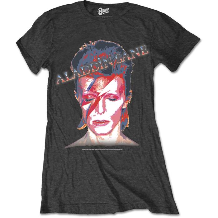 Girlie T-shirt David Bowie Aladdin Sane Black 86618