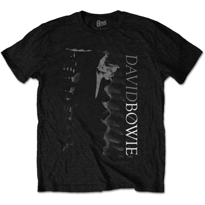 David Bowie Unisex T-Shirt: Distorted (Črna) 86810