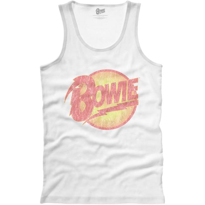 David Bowie Unisex Vest T-Shirt: Vintage Diamond Dogs Logo 86858