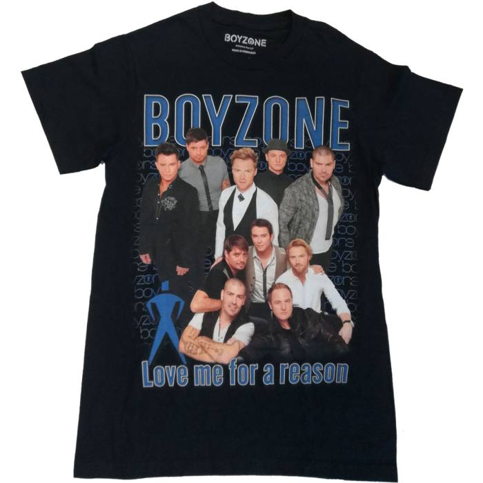 Boyzone Unisex T-Shirt: Love Me For A Reason Homage 86863