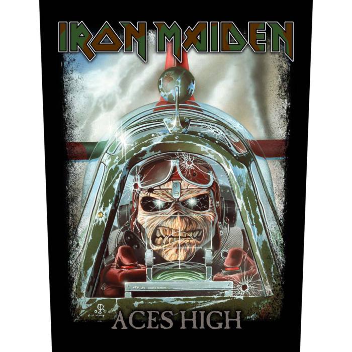 Iron Maiden našitek hrbtni Aces High 86876