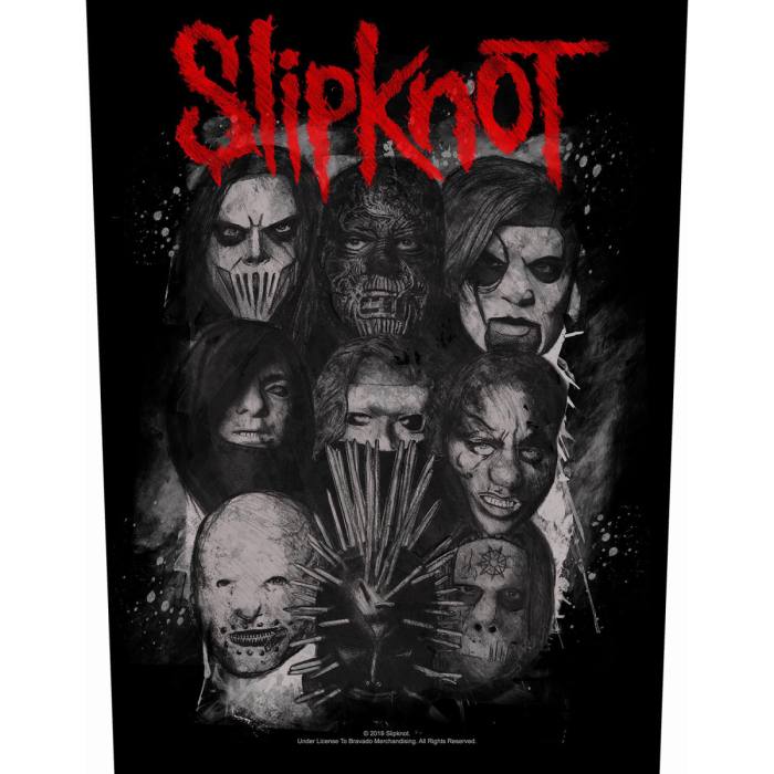 Našitek Veliki Hrbtni Slipknot We Are Not Your Kind Masks 86894