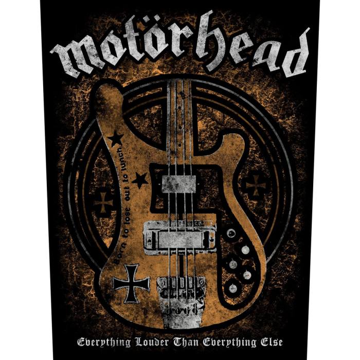 Motorhead hrbtni našitek Lemmy's Bass 86901