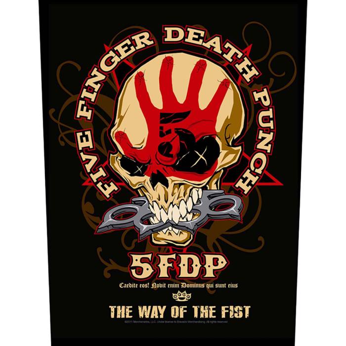 Five Finger Death Punch hrbtni našitek Way Of The Fist 86940