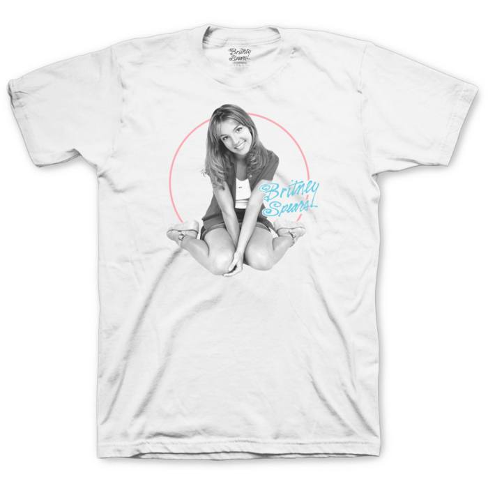 Britney Spears Unisex T-Shirt: Classic Circle (White) 87073