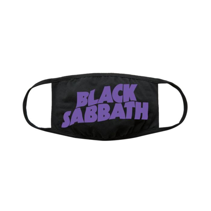 Black Sabbath Maska: Purple Wavy Logo (črna) 87204
