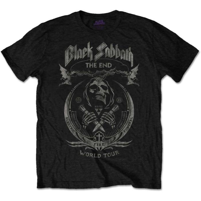 Black Sabbath Unisex T-shirt: The End Mushroom Cloud (Črna) 87368