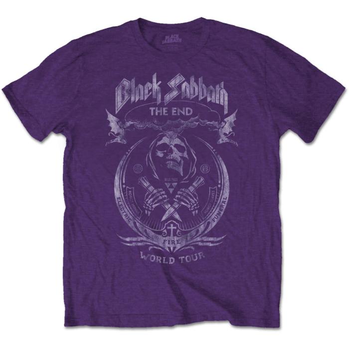 Black Sabbath Unisex T-shirt The End Mushroom Cloud (vijolična) 87374
