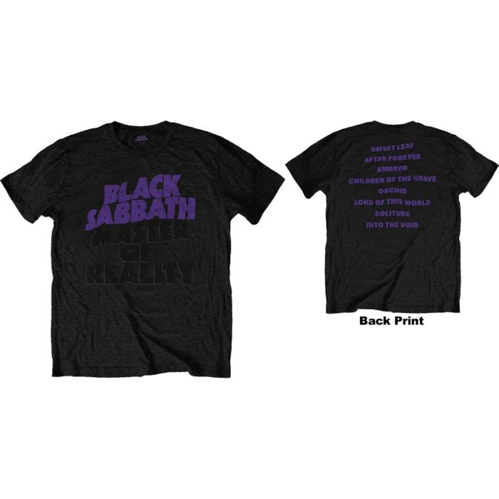 Black Sabbath Unisex T-shirt: Masters of Reality Album (Črna) (Zadnji print) Velikost M 87435