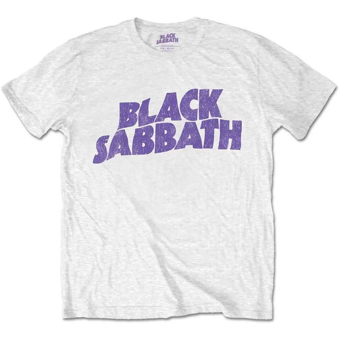 Black Sabbath Kids Retail Pack T-Shirt: Wavy Logo (White) 87560