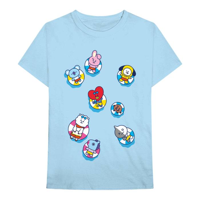 BT21 T-shirt Bon Voyage (Light Blue) 87622