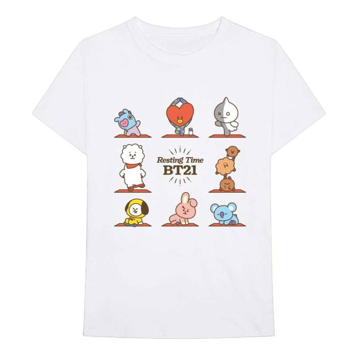 BT21 Unisex T-Shirt: Resting Time (Bela) 87627