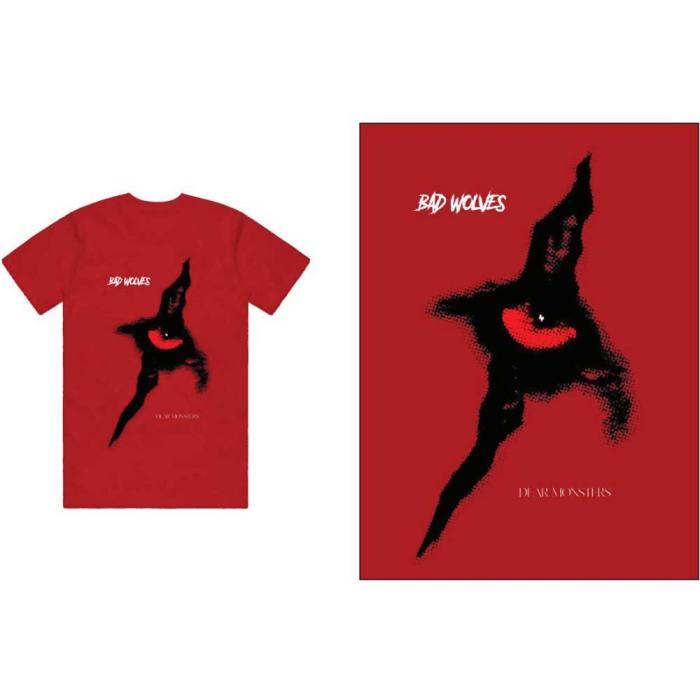 Bad Wolves T-shirt Dear Monsters Eye rdeča 87847