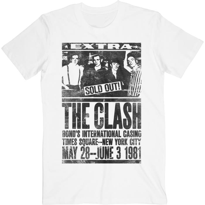 The Clash Unisex T-Shirt: Bond's 1981 (White) 88159