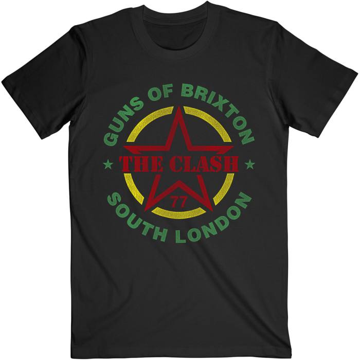 The Clash Unisex T-Shirt: Guns of Brixton (Black) 88183