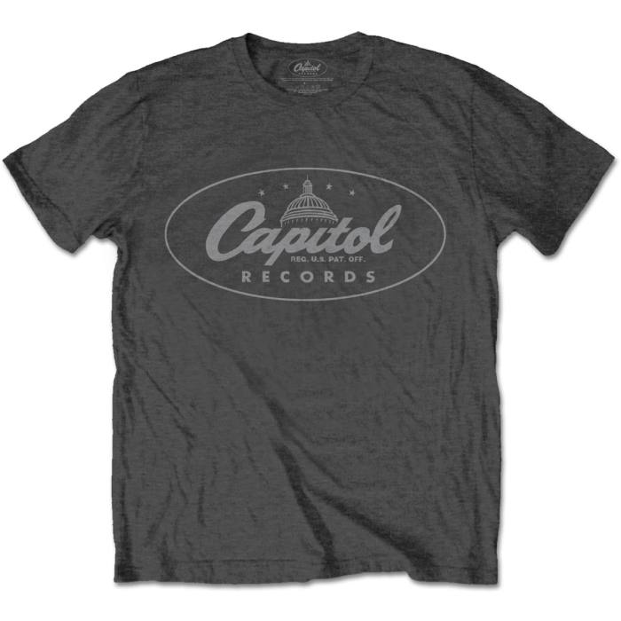 Capitol Records T-shirt Classic Logo (siva) 88310