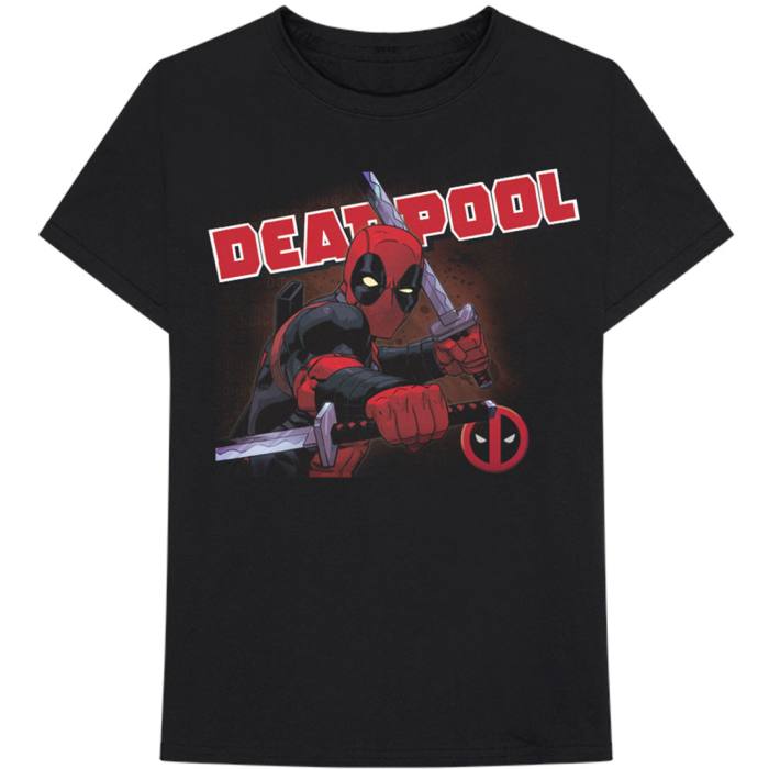 Marvel Comics Unisex T-Shirt: Deadpool Cover (Black) 88538