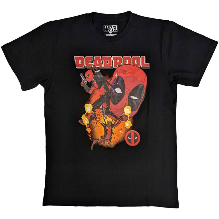 Marvel Comics Unisex T-Shirt: Deadpool Collage 2 (Črna) 88546