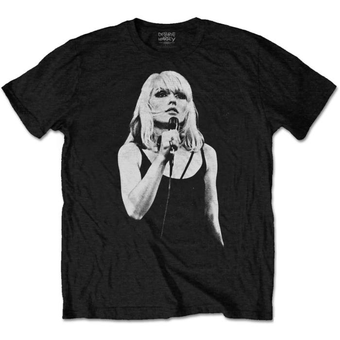 Debbie Harry Unisex T-shirt: Open Mic (črna) 88613