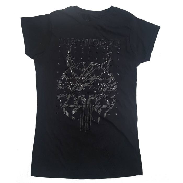 Disturbed Ladies Girlie shirt: Omni Foil (Črna) (Ex-Tour) 88921